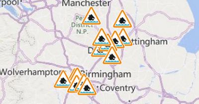 Flood alerts issued across UK as thunderstorms start battering the country after heatwave