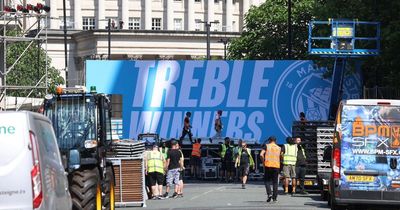 Preparations underway for Man City parade as police tell fans to 'remain vigilant'