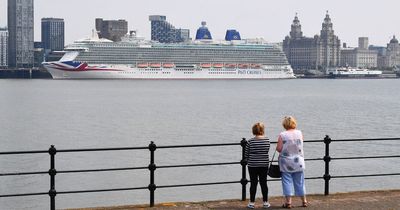 Huge cruise ship with four swimming pools returns to Liverpool