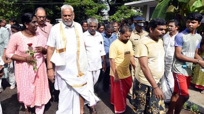 Rupala reviews progress of work on Vizhinjam port