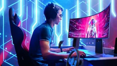 Samsung's Huge Odyssey OLED G9 Gaming Monitor Makes Your PC Setup Seem Quaint