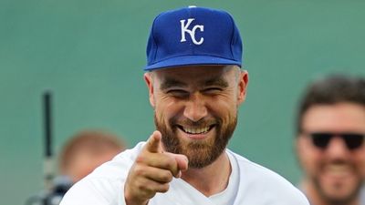 Travis Kelce Makes Up for First Pitch Fail As Royals Honor Chiefs