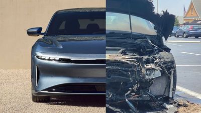 UPDATE: See Lucid Air Catch Fire While Stationary In A Parking Lot