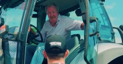 Jeremy Clarkson shows up at F1 team's factory in tractor as Grand Tour star fulfils promise