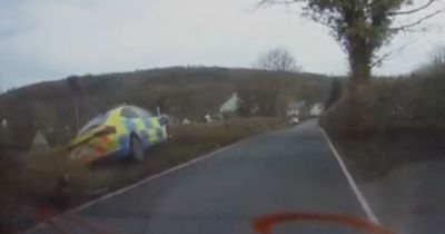 Dashcam footage shows 'drunk' teen hijack police car before dangerous 113mph chase