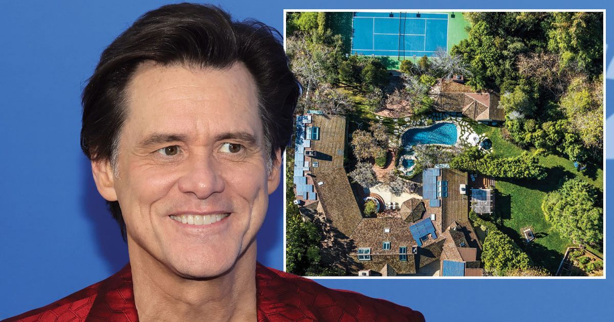 Inside Jim Carrey's magical mansion with waterfall…
