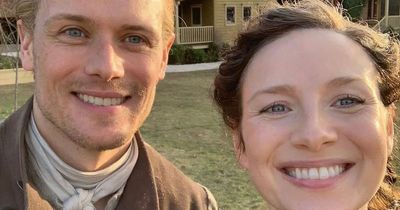 Caitriona Balfe gushes over Sam Heughan and says she's 'so lucky' to work with him
