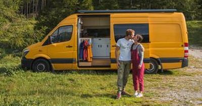 Couple ditch their old lives and now live in a camper van driving around the world