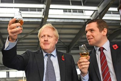 Douglas Ross left red-faced defending Boris Johnson's honours list