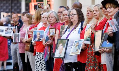 ‘We weren’t given this, we fought for it’: bereaved gather as Covid inquiry starts
