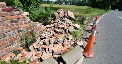 Man suffers serious injuries after crashing into a wall