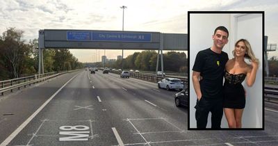 Man fractured lover's spine in horror 100mph crash on Glasgow's M8
