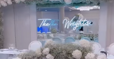 Video shows inside Rangers star Scott Wright's lavish weekend wedding