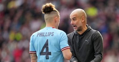 Kalvin Phillips' treble celebration could end Man City career with Leeds United hero up for grabs