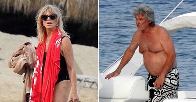 Goldie Hawn, 77, and Kurt Russell, 72, are still love's young dream on holiday in Greece