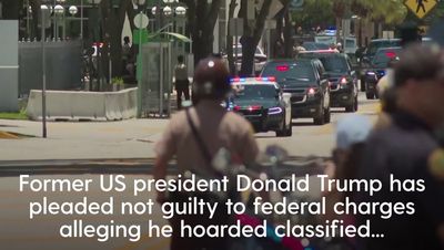 Donald Trump pleads not guilty at Miami court to 37 criminal charges related to classified documents