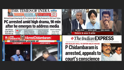 Chidambaram’s arrest was dramatic enough but how did the media do?
