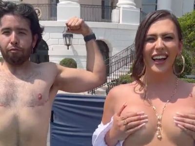 Transgender activist no longer welcome at White House after going topless at Biden event