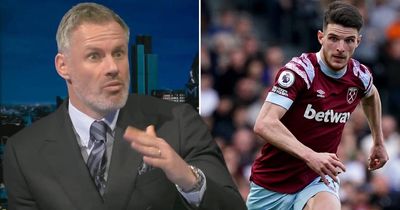 Jamie Carragher fires Arsenal transfer warning to Declan Rice as Bayern Munich end chase