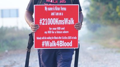 World Blood Donor Day | Delhi man Kiran Verma on mission to cover 21,000 km across India to create awareness of blood donation