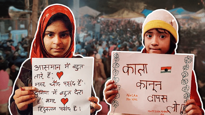 In pictures: The ‘kids’ corner’ at the Shaheen Bagh protest