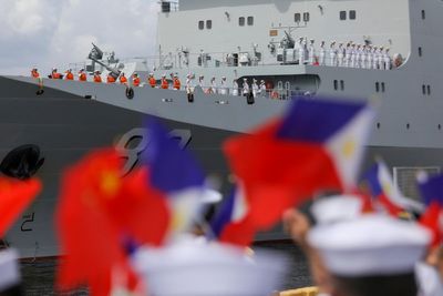 Chinese navy ship pays port call to Philippines in goodwill tour of region