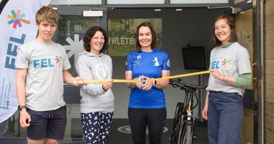 Cycling champion does the honours at re-opening of city's active travel hub