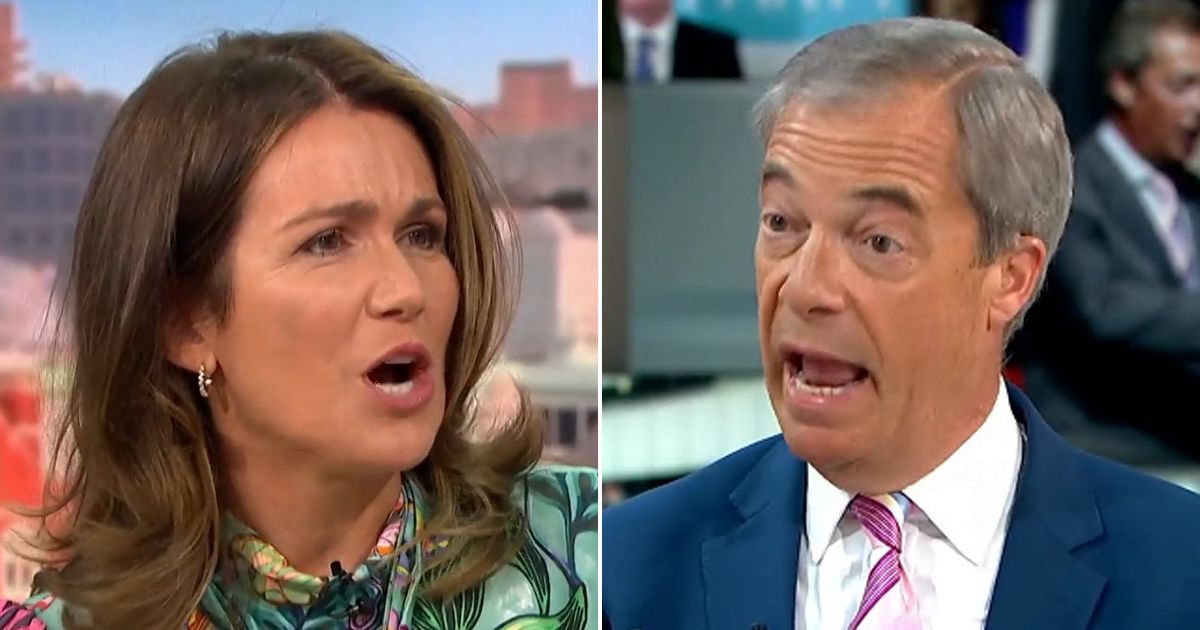 Susanna Reid furiously clashes with Nigel Farage as he…