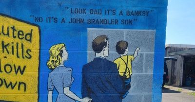 The original home of Port Talbot's Banksy has been painted over with a new artwork mocking its removal