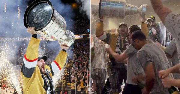 Photo of Golden Knights celebrating Stanley Cup win had fans in awe