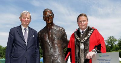 Life-size sculpture of the late Prince Philip unveiled in Antrim