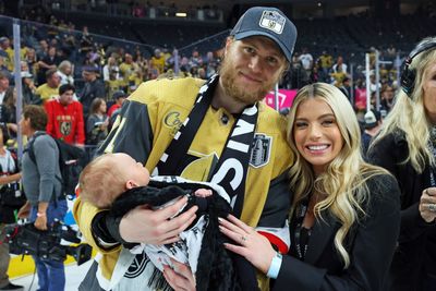 Here, look at some adorable Golden Knights babies sitting in the Stanley Cup