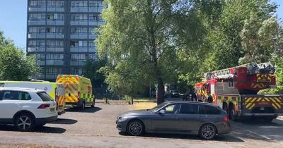 Tower block residents left 'scared' after fire breaks out at flat