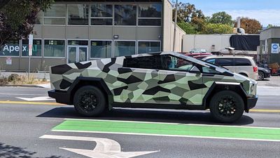 Tesla Cybertruck Rocks Camouflage Wrap In Latest Sighting, But Why?