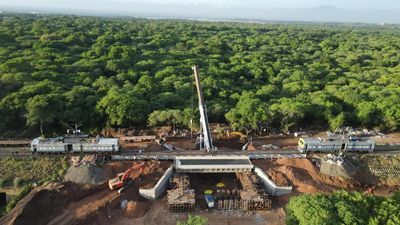 Southern Railway’s first elephant underpass enters final stage as composite girders launched on Ettimadai – Walayar section