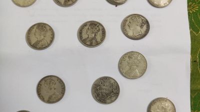 British-era coins unearthed near Ranipet