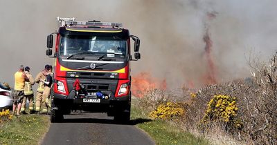 Major incident declared as 130 firefighters deal with gorse fires across Northern Ireland