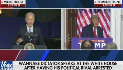 Fox News explains away ‘wannabe dictator’ chyron during Trump speech