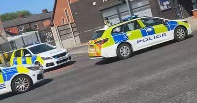Motorbike being 'driven dangerously' is followed by police before smashing into car as man arrested