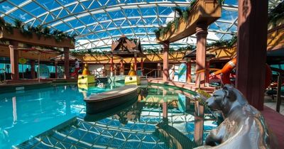 Inside stunning Jewel of the Seas cruise ship with indoor pool