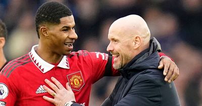 Marcus Rashford explains how Erik ten Hag lit "flame" inside him after Man Utd struggles