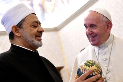 Pope, grand imam make call for peace at UN Security Council