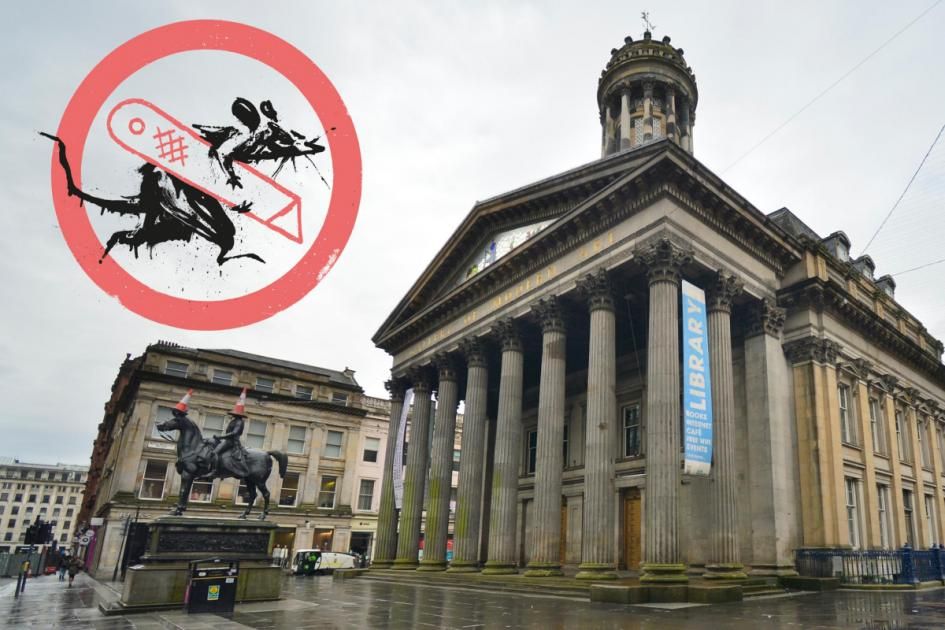 Iconic street artist Banksy reveals Glasgow landmark…