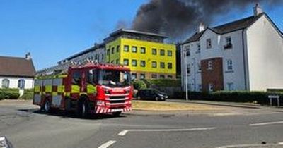 Edinburgh crews flat fire overnight with two casualties treated by paramedics