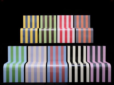 These striped Arthur Arbesser chairs are like furniture candy