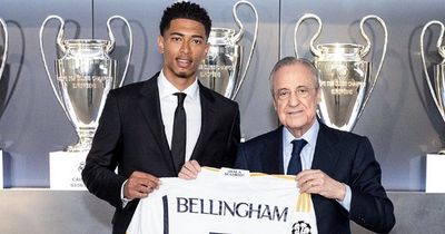 Jude Bellingham takes iconic Real Madrid shirt number as he's unveiled at Bernabeu