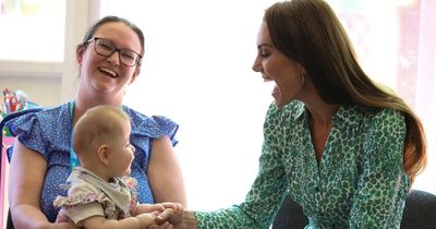Kate Middleton's quick three-word quip after windy baby interrupts important chat