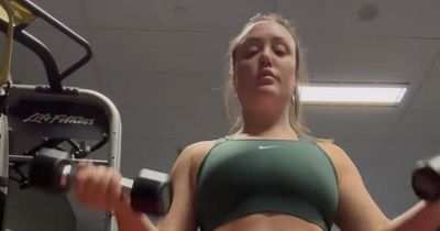 Charlotte Crosby looks stronger than ever during late-night workout after gushing 8-month tribute to daughter