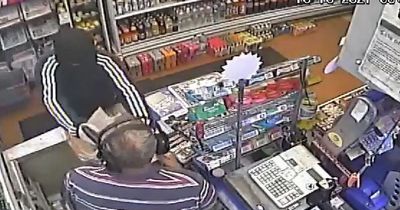 Watch as hero local Edinburgh shopkeeper known as 'Rambo' fights off armed robber