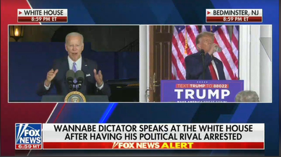 Fox News cuts off White House briefing just as ‘wannabe dictator’ Biden chyron mentioned